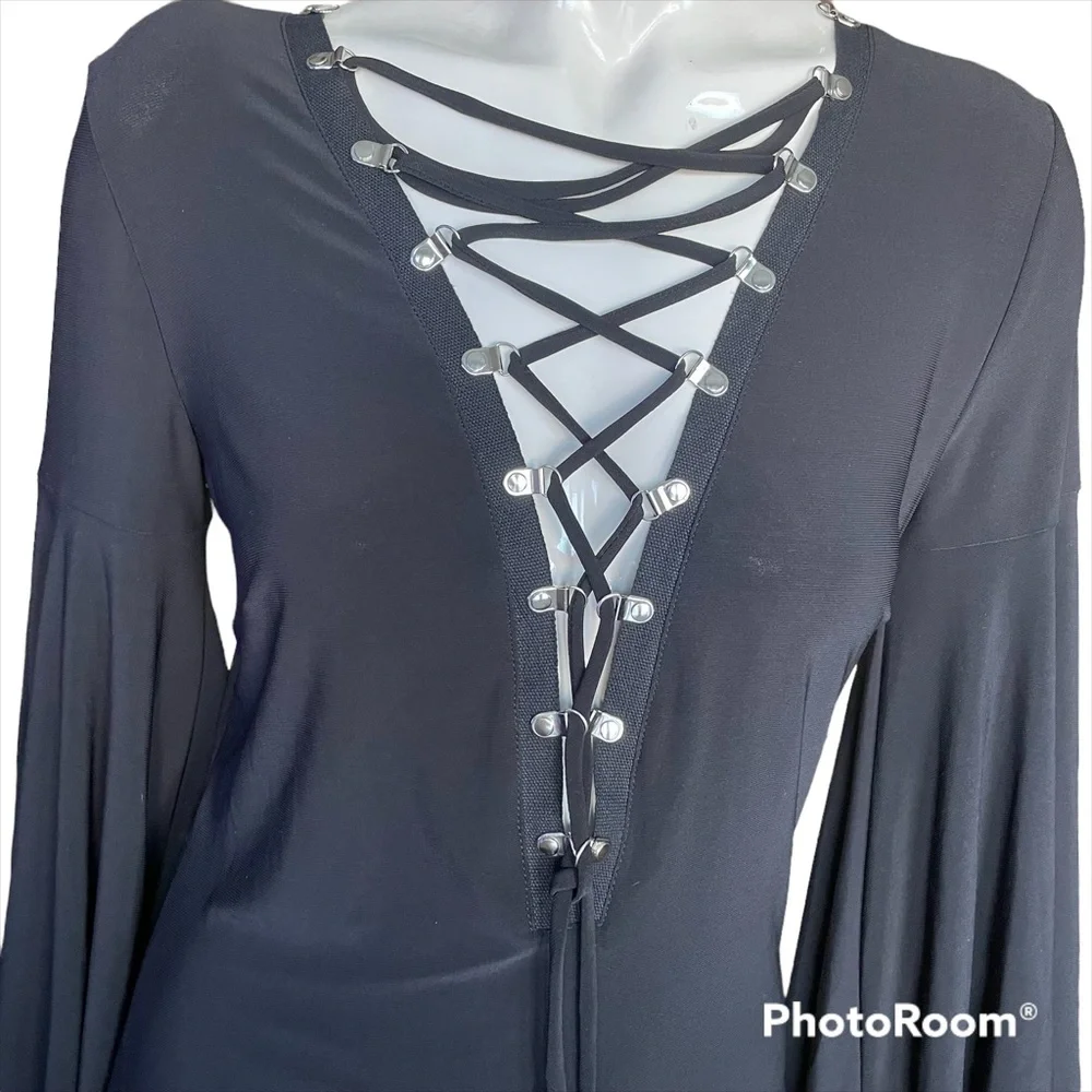Mystic Long black Dress - Picture 5 of 6
